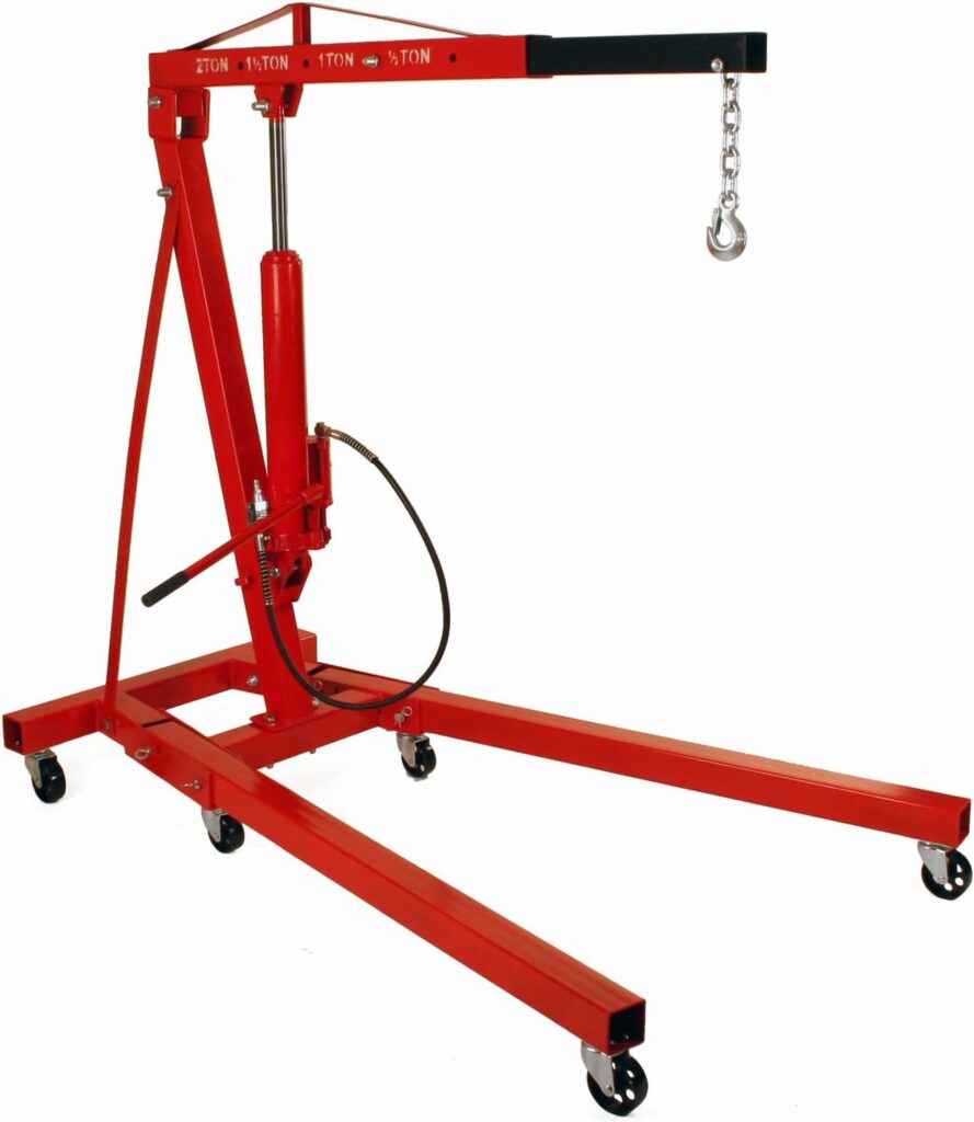 Dragway Tools Folding Hydraulic Engine Hoist: Best Rated 2 Ton Engine Hoist