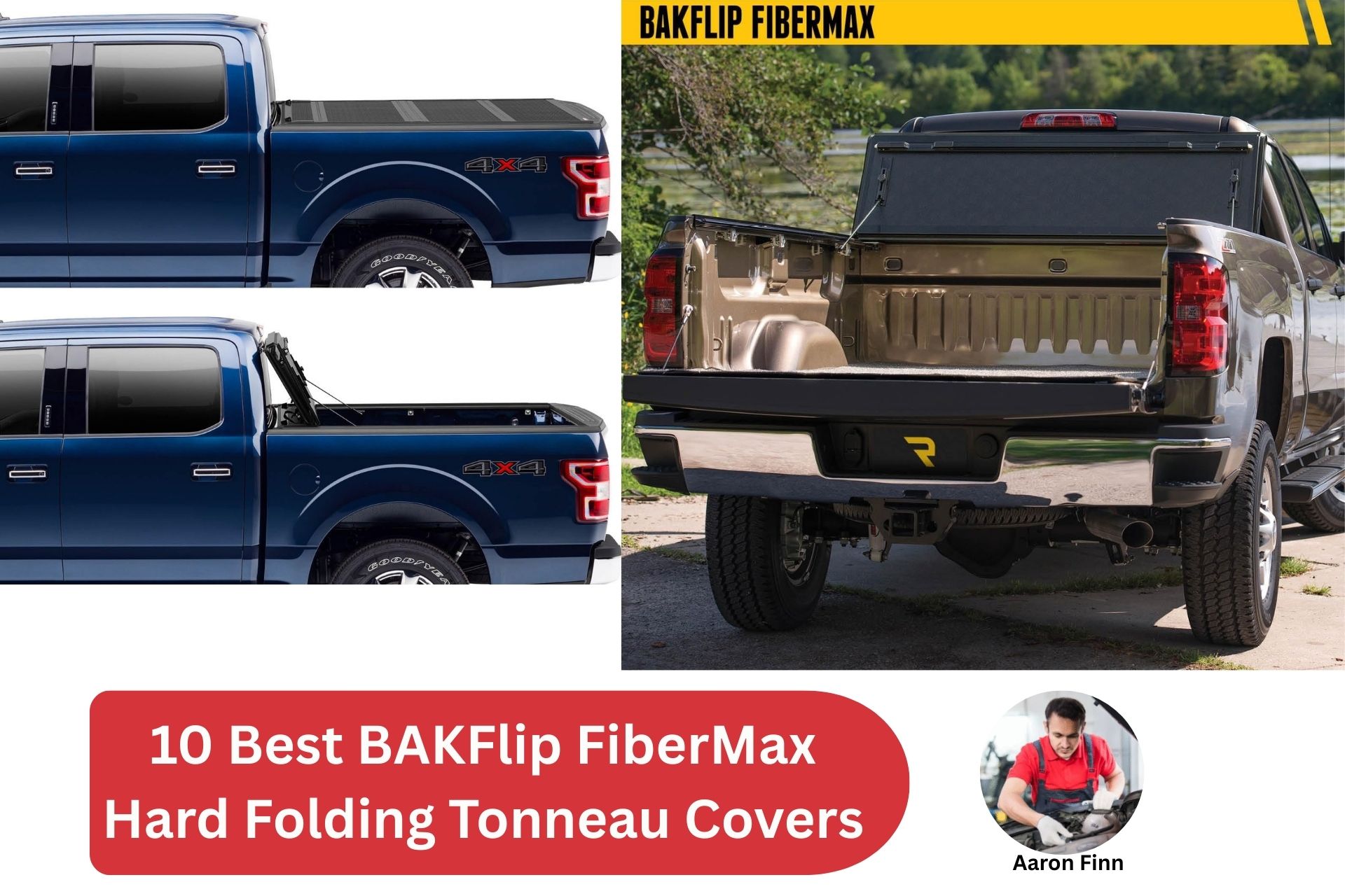 Best BAKFlip FiberMax Hard Folding Truck Bed Tonneau Covers