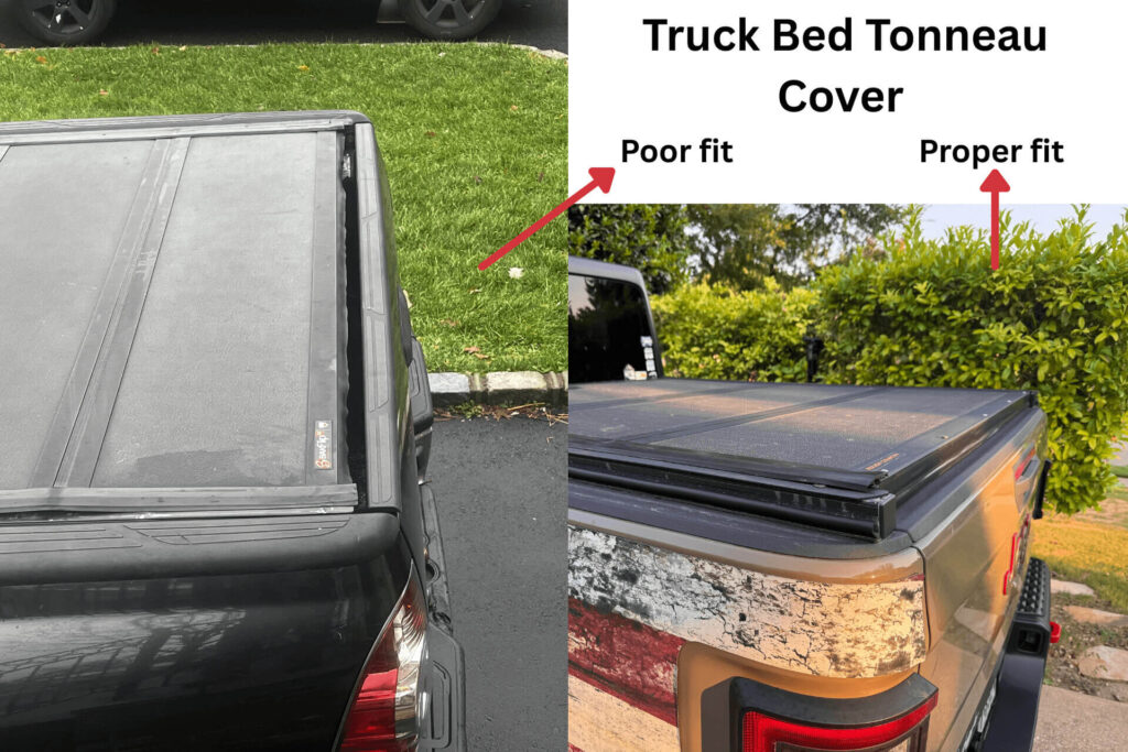 Truck Bed Tonneau Cover Proper fit vs poor fit