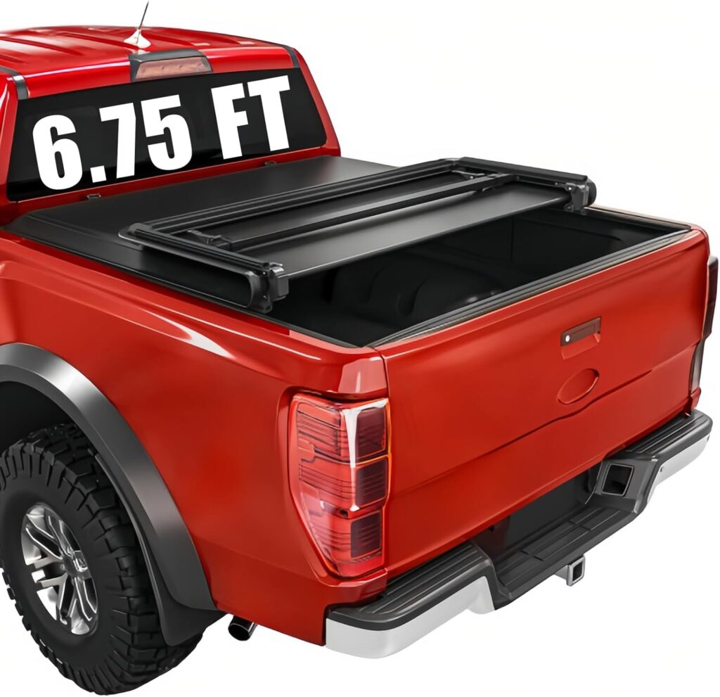 PENSUN 6.75 Ft Soft Tri-Fold Truck Bed Tonneau Cover