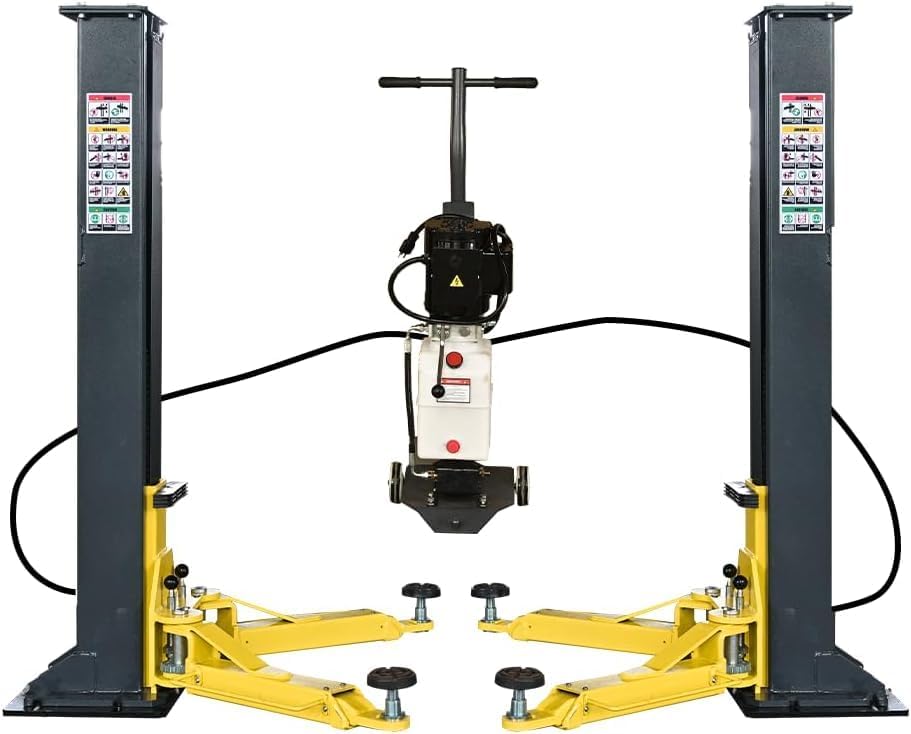 7,000-lb Single Point Lock Release 8,000-lb Tested Heavy Duty 2-Post Lift