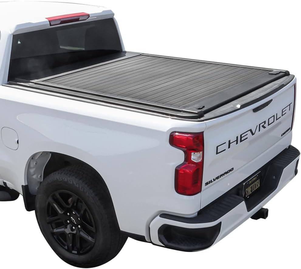 Syneticusa MB Hard Retractable Tonneau Cover TC-R-SIE07-SH for GMC Sierra 1500