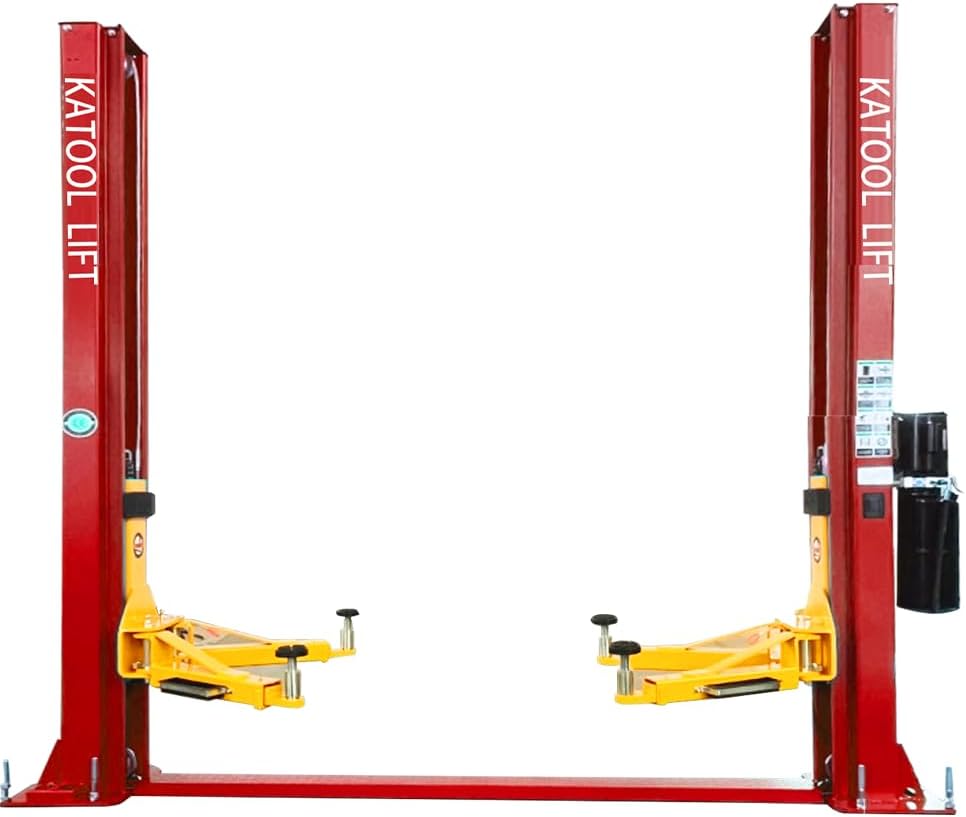 KATOOL 10,000-lb 2-Post Lift Base-Plate Auto Hoist