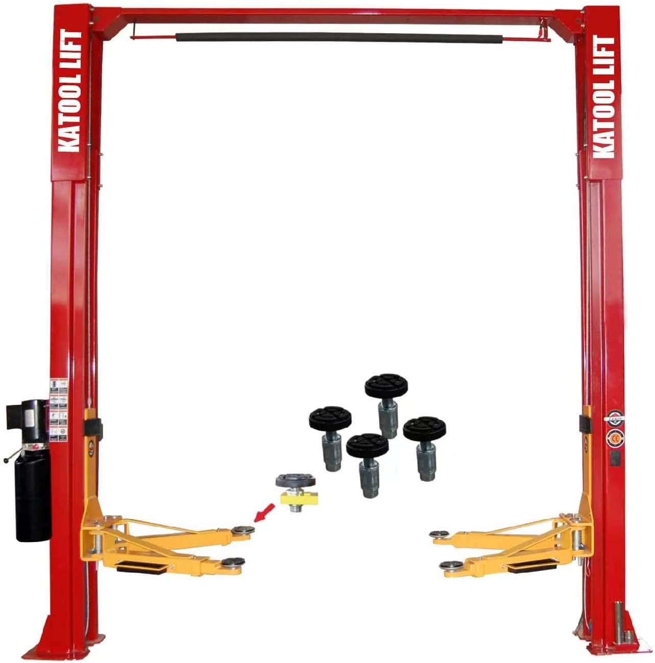 KATOOL 11,000-lb 2-Post Car Lift Truck Clear Floor Hoist