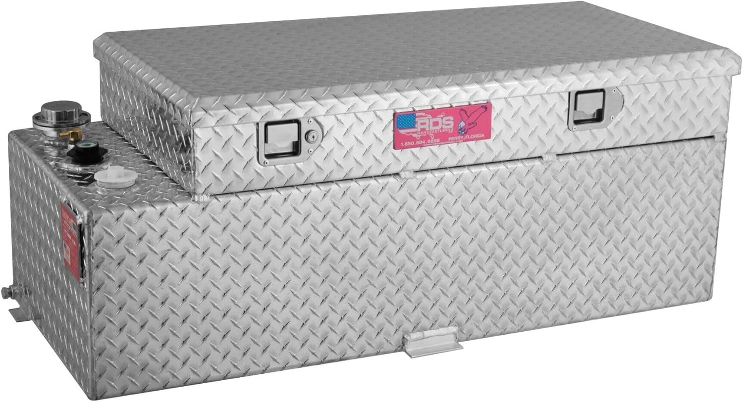 RDS 71789 Rectangular Auxiliary/Transfer Combo Fuel Tank | 51 Gallon Capacity