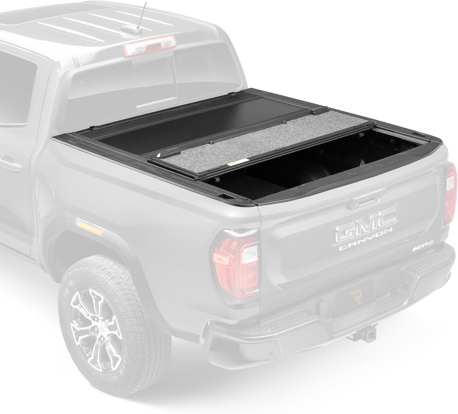 RealTruck UnderCover Ultra Flex Hard Folding Tonneau Cover GMC MultiPro Tailgate 6′ 7″ Bed (79.4″) | Fits 2019-2025