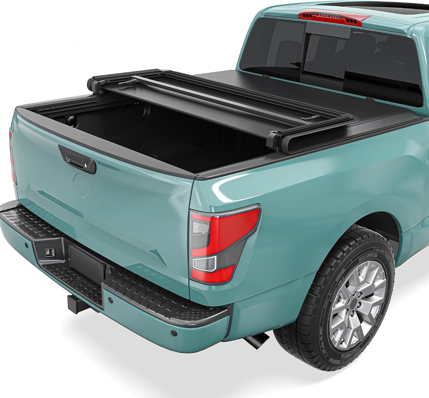 SYNTHACY Soft Tri-Fold Tonneau Cover for 2017 Nissan Frontier 5' (60") Bed | Fits 2005–2026